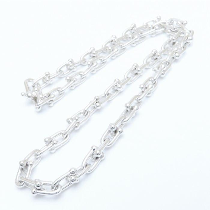 ✨大人気✨ ハードウェアネックレス シルバー 高見えチェーン 45cm TIFFANY&Co.（ティファニー） ハードウェア スモールリンク ネックレス