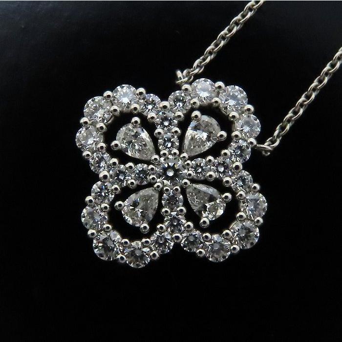 美品 HW ハリー・ウィンストン ループ フルダイヤ ネックレス ハリー・ウィンストン（HARRY WINSTON） ループ フルモチーフ
