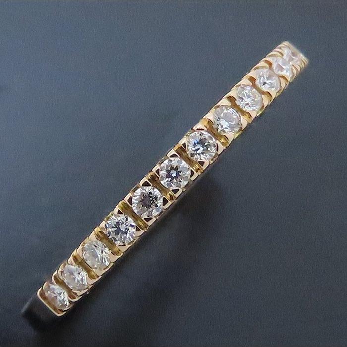 ブルガリ　正規品　美品　ダイヤモンドリング BVLGARI（ブルガリ） ハーフエタニティ ダイヤモンド リング 指輪 8号