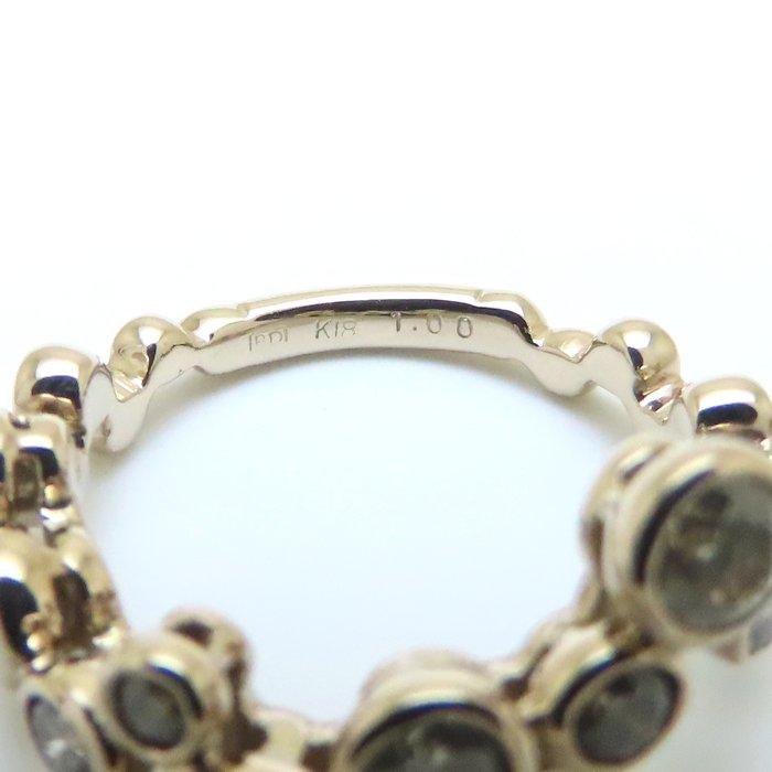 Kashikey カシケイ ベゼル リング 指輪 ブラウンダイヤモンド1.00ct 8