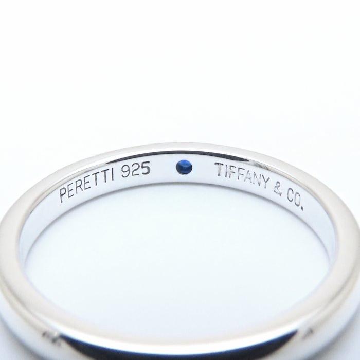 TIFFANY&Co. ティファニー スタッキングバンド エメラルド　リング silver925 7号 C (やや傷や汚れあり)】TIFFANY&Co.（ティファニー） スタッキング