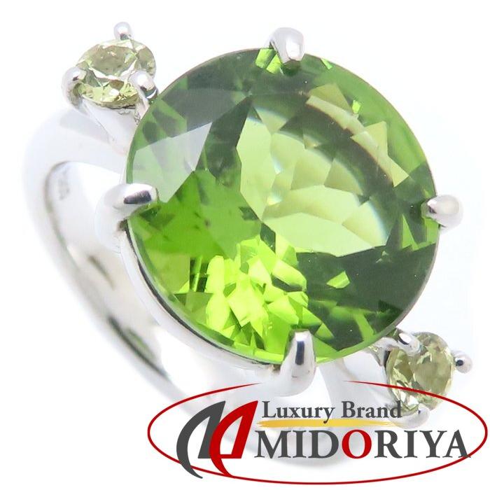 Hiko 松井久子 リング 指輪 ペリドット6.318ct グリーンダイヤモンド