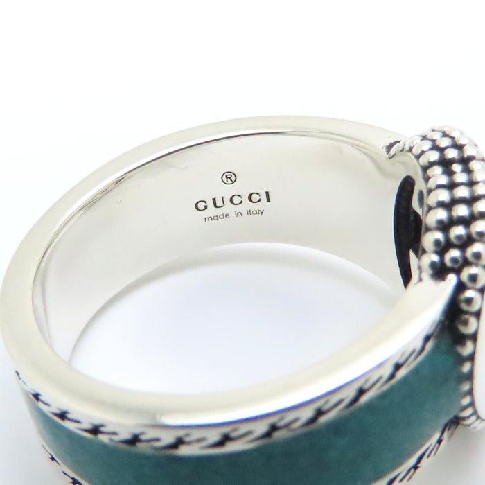 GUCCI（グッチ） インターロッキングG リング 指輪 ターコイズ