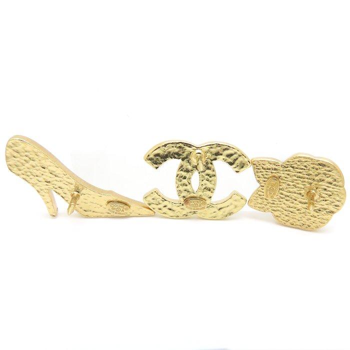 CHANEL（シャネル） ピンブローチ 3点セット ココマーク カメリア
