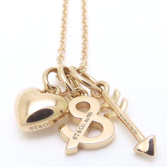 美品 Tiffany & Co. ハート型チャーム ネックレス TIFFANY&Co.（ティファニー） ハート＆アローチャーム ネックレス