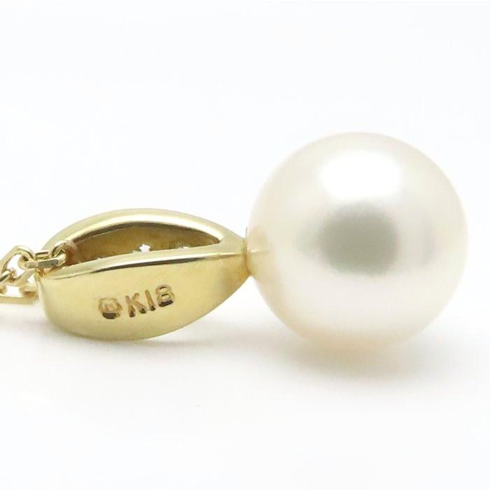 MIKIMOTO（ミキモト） パール ネックレス 真珠7.3ミリ ダイヤモンド