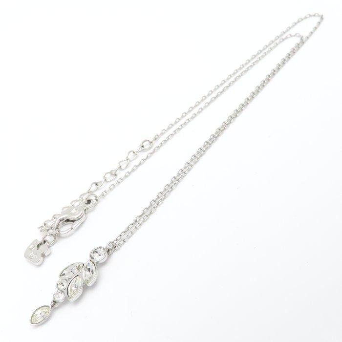 スワロフスキー リーフ クリスタルネックレス シルバー SWAROVSKI スワロフスキー クリスタル ネックレス リーフ シルバー