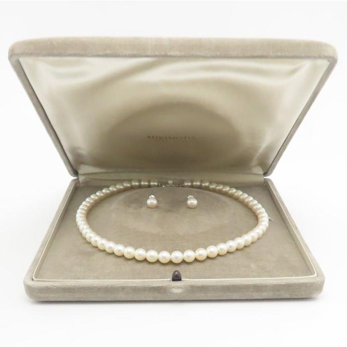 MIKIMOTO（ミキモト） パール ネックレス ＆ イヤリング 2点セット 