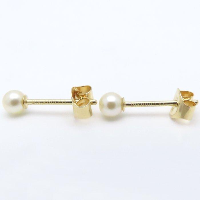 MIKIMOTO（ミキモト） パール ピアス 真珠3.5ミリ K18YG イエロー 
