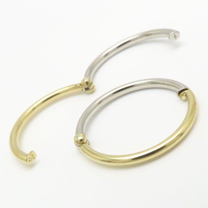 Pierring ピアリングリバーシブル イヤリング イヤーカフ Pt900プラチナxK18YG イエローゴールド レディース/295082 ...