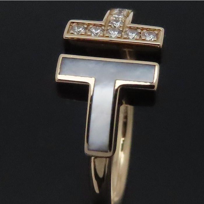 TIFFANY&Co.（ティファニー） Tワイヤー リング 指輪 マザーオブパール