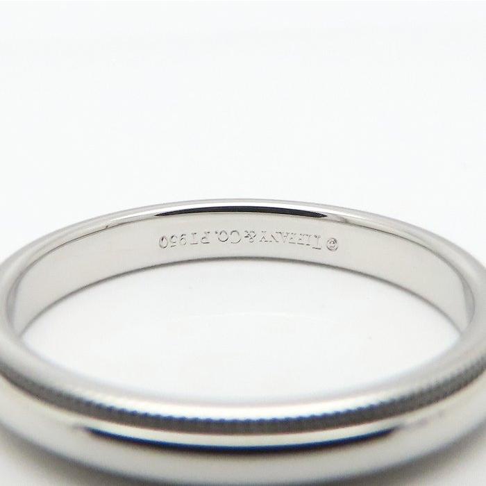 TIFFANY&Co.（ティファニー） ミルグレイン リング 指輪 17号 Pt950