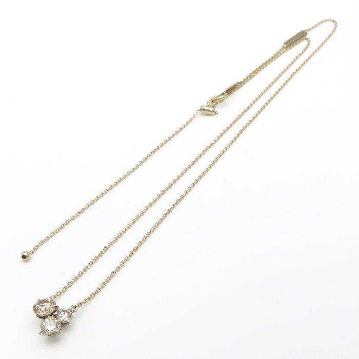 Kashikey カシケイ ムク ネックレス ブラウンダイヤモンド0.55ct
