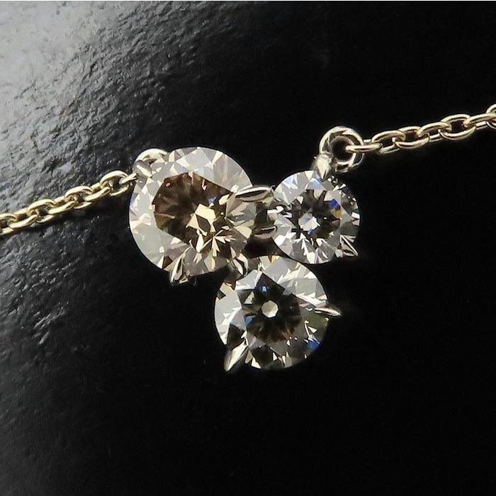 Kashikey カシケイ ムク ネックレス ブラウンダイヤモンド0.55ct