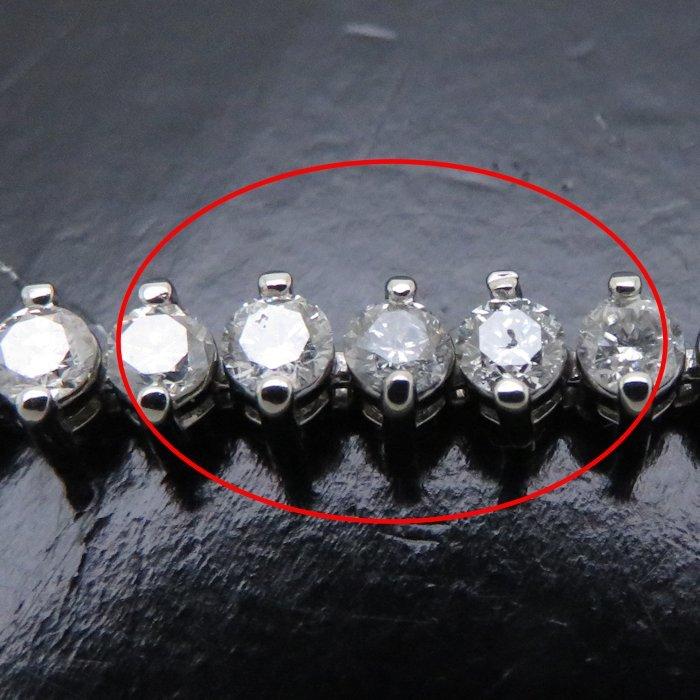 ダイヤモンドブレスレット Pt850 ダイヤモンド3.00ct プラチナ 