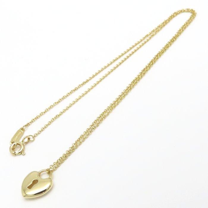 TIFFANY&Co.（ティファニー） ハートロック ネックレス K18YG イエロー