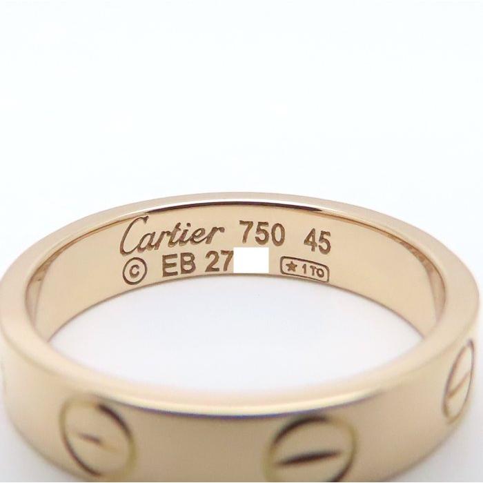 Cartier（カルティエ） ミニラブ リング 指輪 #45 5号 B4085200 K18PG 