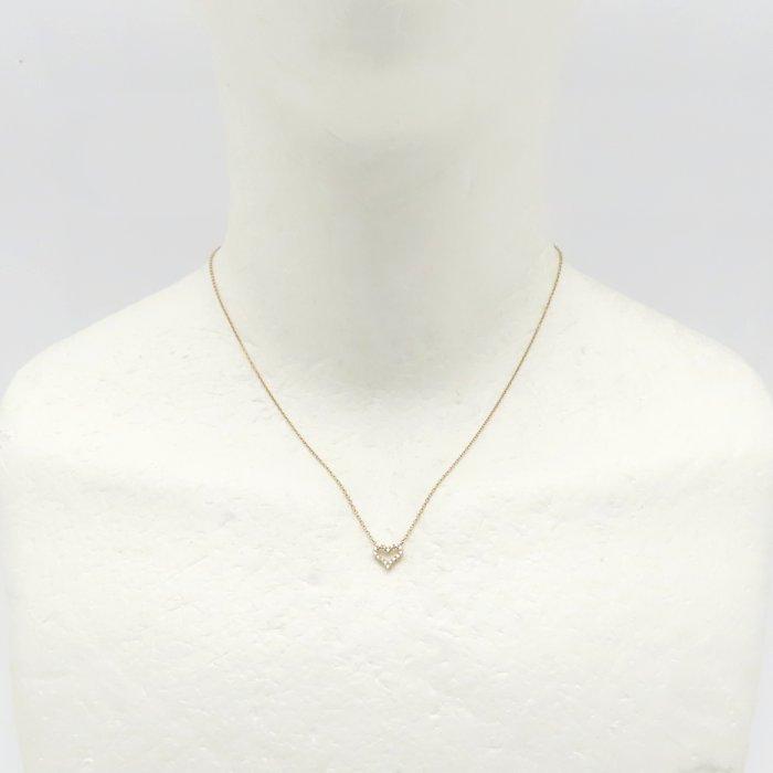 TIFFANY&Co. ティファニー センチメンタルハートネックレス エクストラミニ ダイヤモンド K18PG ピンクゴールド レディース/295275【中古】_1
