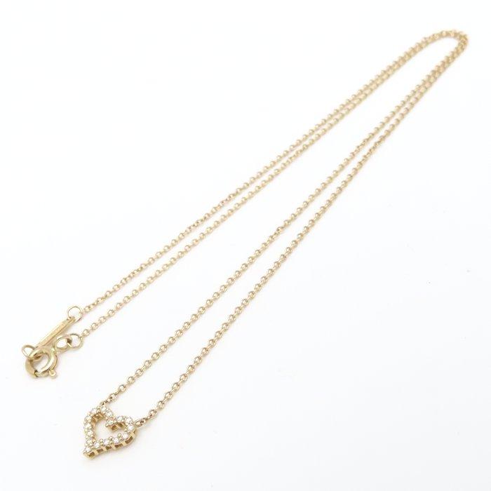 TIFFANY&Co. ティファニー センチメンタルハートネックレス エクストラミニ ダイヤモンド K18PG ピンクゴールド レディース/295275【中古】_2