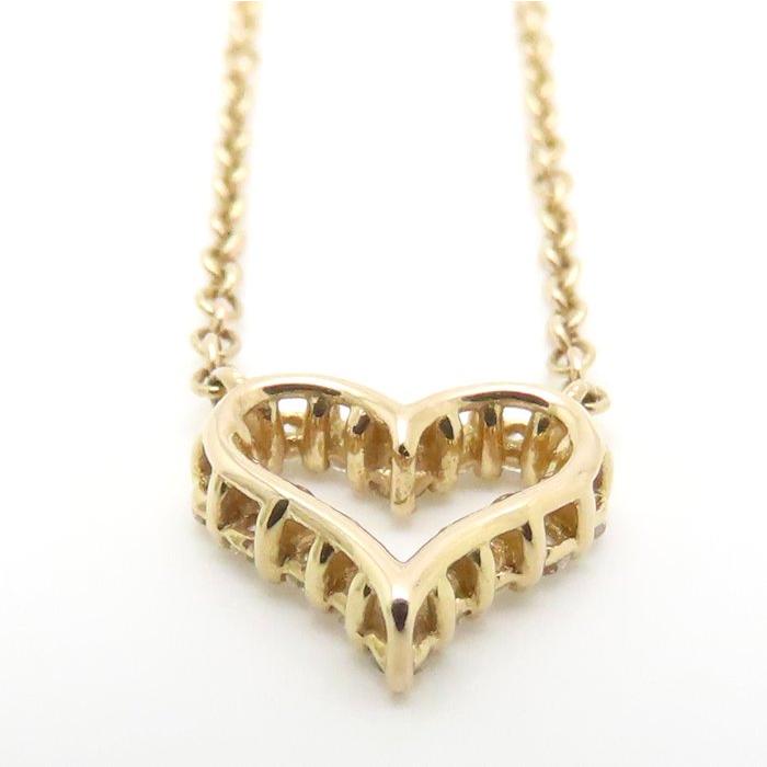 TIFFANY&Co. ティファニー センチメンタルハートネックレス エクストラミニ ダイヤモンド K18PG ピンクゴールド レディース/295275【中古】_3