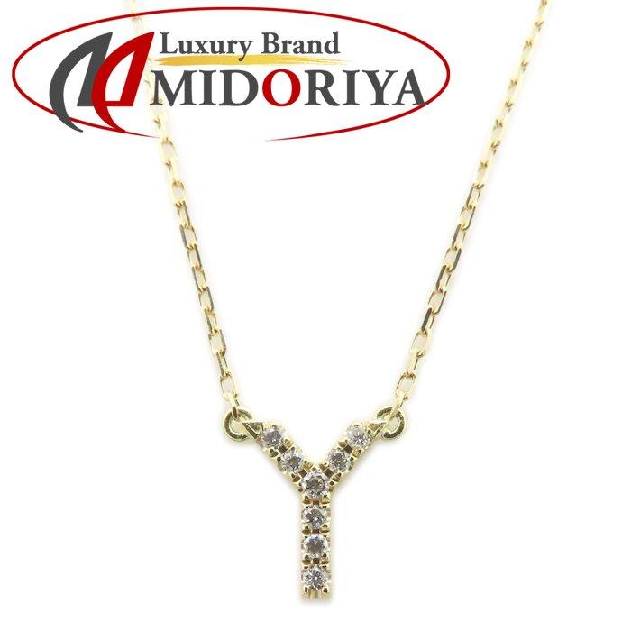 AHKAH♡イニシャルY ネックレス K18ダイヤモンド AHKAH（アーカー） イニシャル ネックレス Y アルファベット