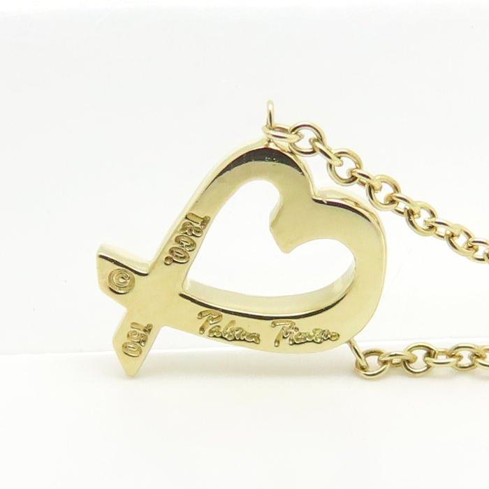 TIFFANY&Co. ティファニー ラビングハート ネックレス K18イエロー