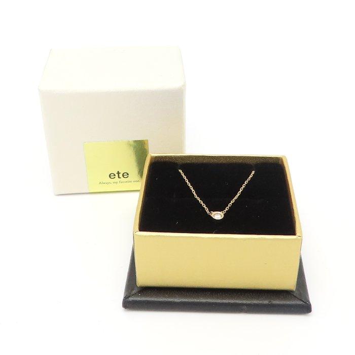 ete（エテ） ダイヤモンド ネックレス ダイヤモンド0.03ct K18PG