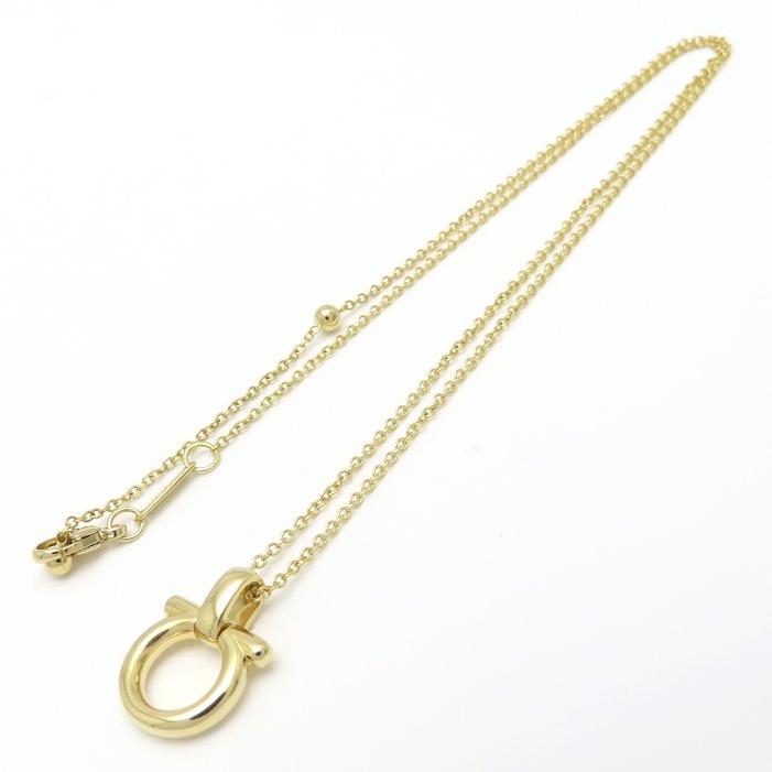 Salvatore Ferragamo サルヴァトーレフェラガモ ガンチーニ ネックレス K18YG イエローゴールド レディース/295381【中古】_2