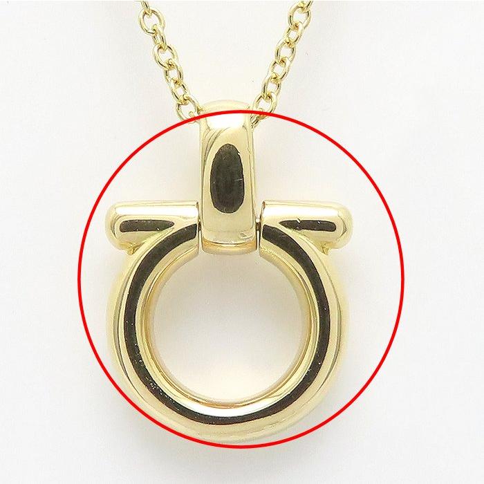 Salvatore Ferragamo サルヴァトーレフェラガモ ガンチーニ ネックレス K18YG イエローゴールド レディース/295381【中古】_6