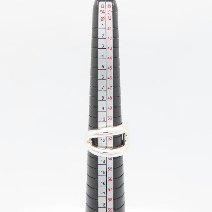 HERMES オスモズpm 52号 シルバーリング 新品♪ HERMES（エルメス） オスモズ PM リング 指輪 #52 12号 シルバー925