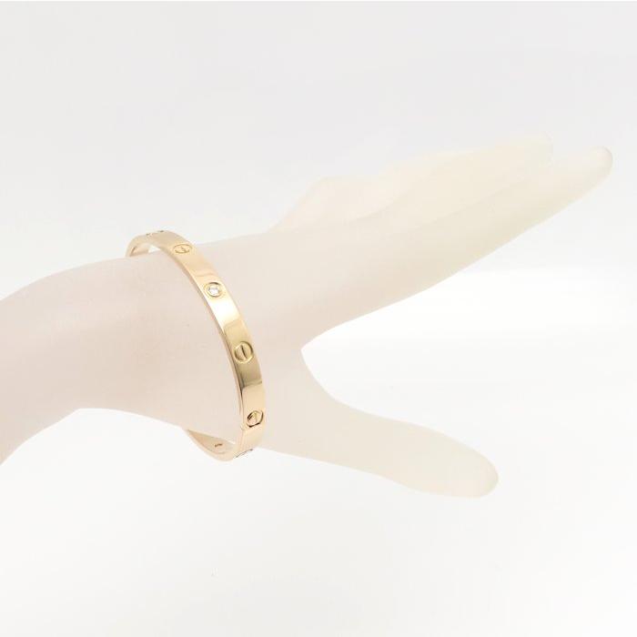 Cartier（カルティエ） ラブ ブレス バングル ハーフダイヤモンド 4P 