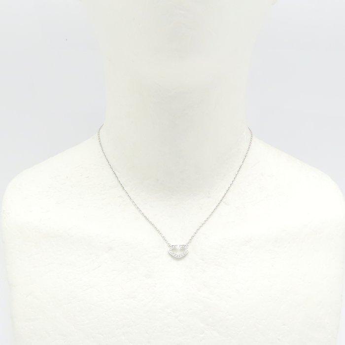 Cartier（カルティエ） Cハート ネックレス ダイヤモンド K18WG 