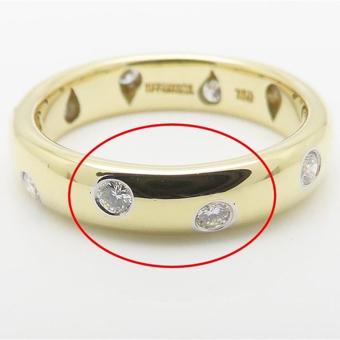 TIFFANY&Co. ティファニー ドッツ リング 指輪 ダイヤモンド 9号 K18YG イエローゴールドxPt950プラチナ レディース/295544【中古】_5