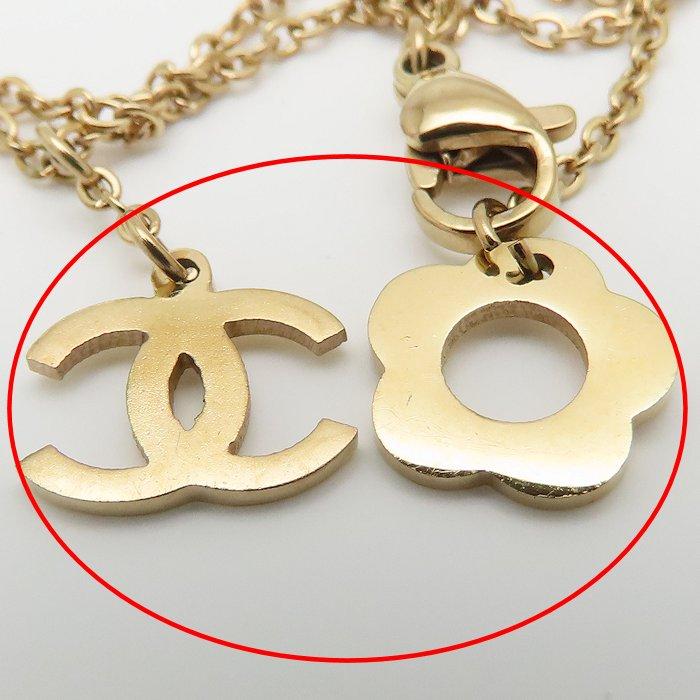 CHANEL（シャネル） 香水モチーフ ネックレス ラインストーン ココ