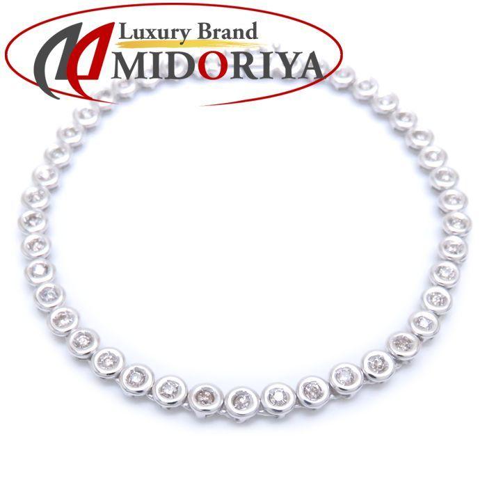テニスブレスレット K18WG ダイヤモンド1.00ct 1カラット ホワイト