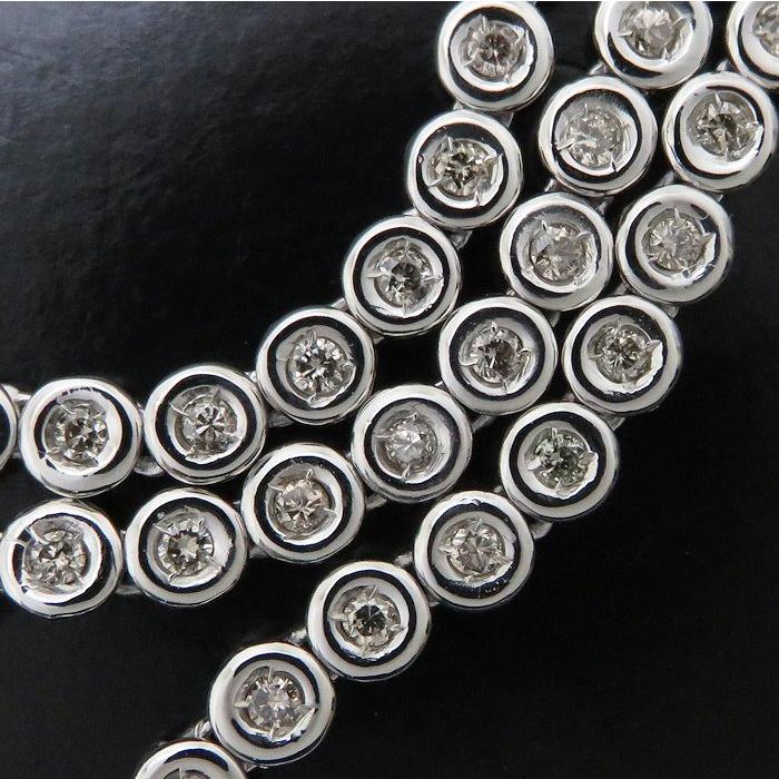 テニスブレスレット K18WG ダイヤモンド1.00ct 1カラット ホワイト
