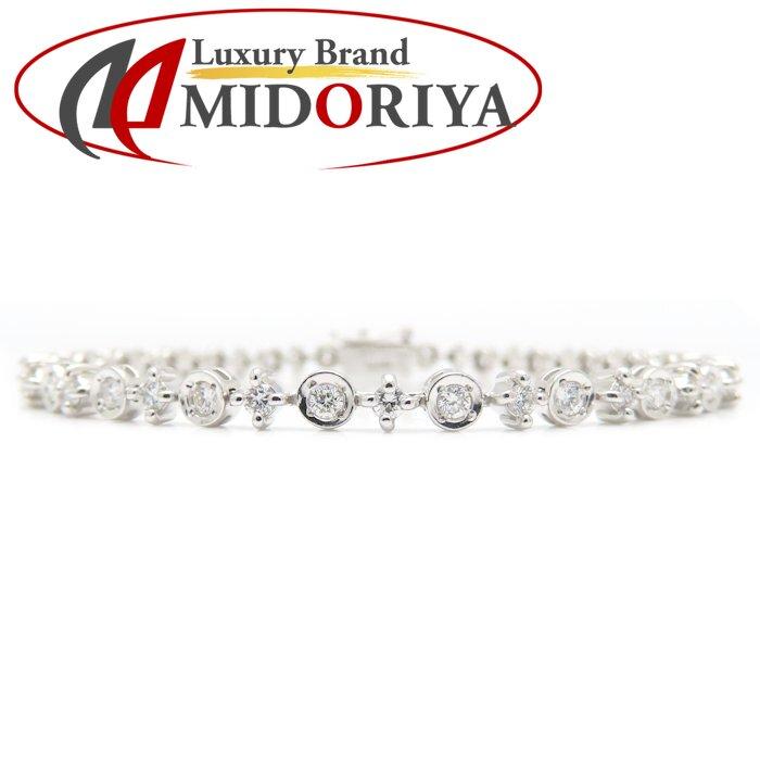 ライン LINE ダイヤモンド ブレスレット ダイヤモンド1.05ct K18WG 