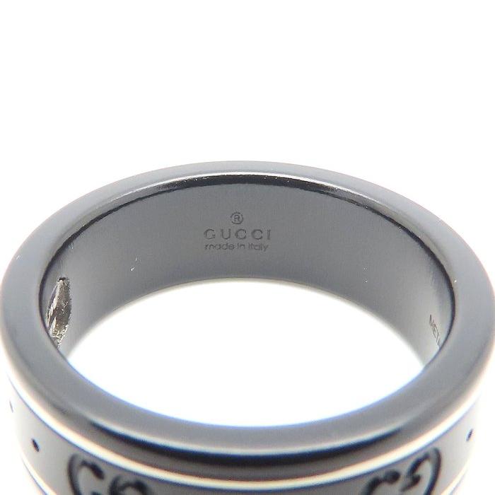 GUCCI（グッチ） アイコン リング 指輪 #17 16号 K18WG ホワイト