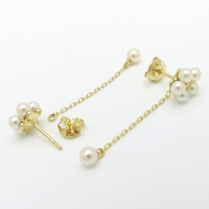 MIKIMOTO（ミキモト） フラワーモチーフ ピアス ベビーパール 真珠