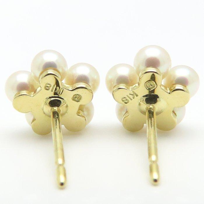MIKIMOTO（ミキモト） フラワーモチーフ ピアス ベビーパール 真珠