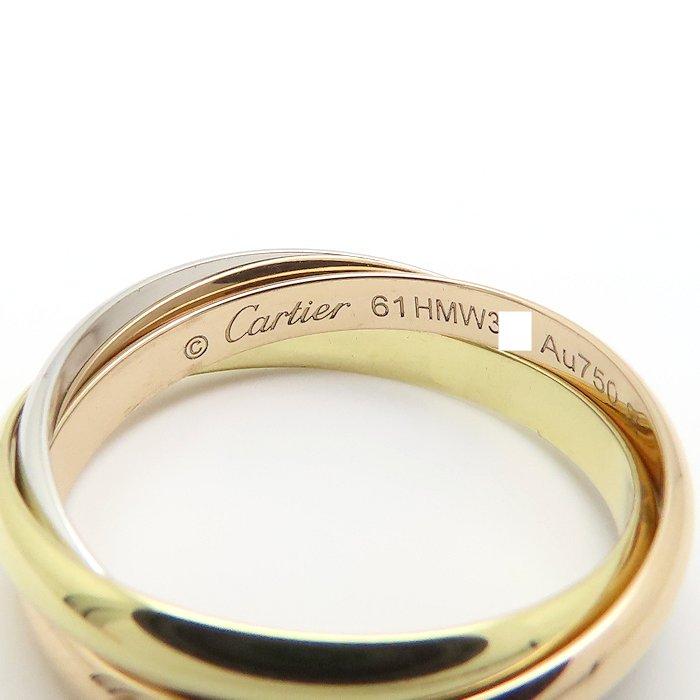 CARTIER カルティエ トリニティ SM リング 指輪 3連 #61 20.5号 K18スリーカラーゴールド メンズ/295823【中古】【BJ】 Cartier（カルティエ） トリニティ SM リング 指輪 3連 #61 20.5号 K18