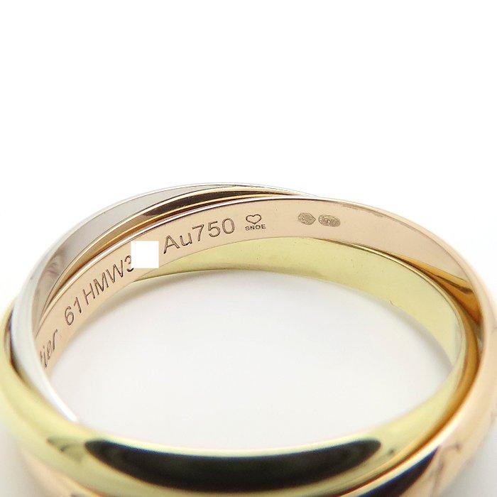 Cartier（カルティエ） トリニティ SM リング 指輪 3連 #61 20.5号 K18
