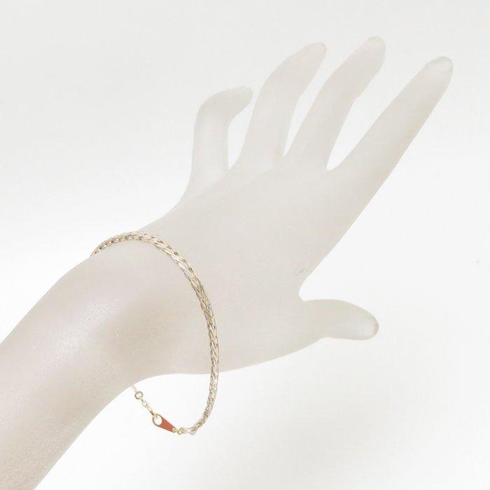 ブレスレット K18YGxPt850 2.8グラム 18cm イエローゴールド プラチナ  