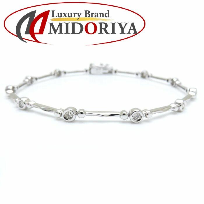 ダイヤモンド ブレスレット ダイヤモンド0.20ct K18WG ホワイト  