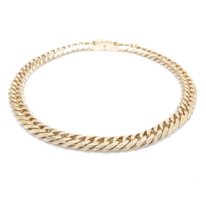 [本物/正規品18金/６面 喜平ブレスレット/19cm/ 5.00グラム 喜平 ブレスレット 6面ダブル 19.7g 20cm K18YG イエローゴールド 18金