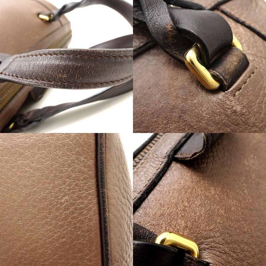 LOEWE ロエベ フスタ25 2Wayバッグ レザー ブロンズ ダークブラウン 