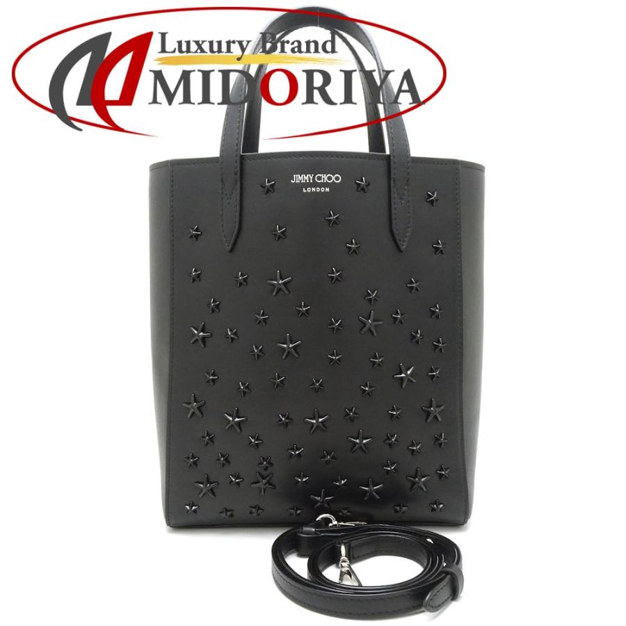 ジミーチュウ JIMMY CHOO スタースタッズ 2Wayバッグ レザー ブラック 