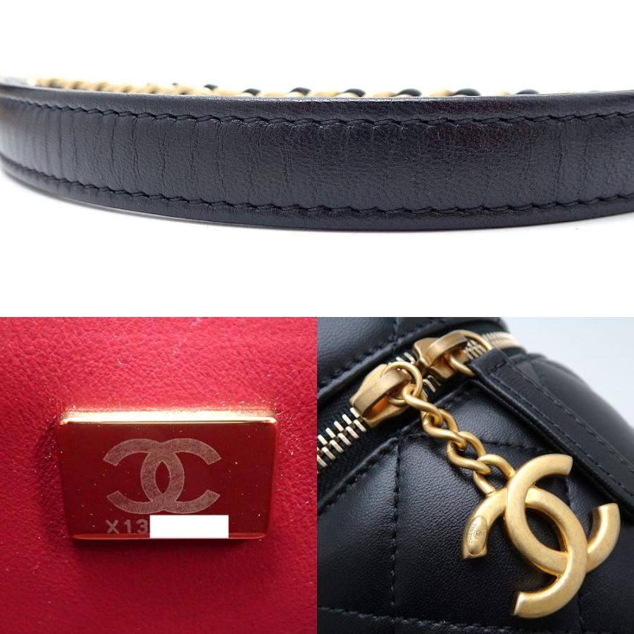 CHANEL シャネル バニティ AS2735 斜め掛けショルダーバッグ ラムスキン ブラック/351255 ☆未使用 CHANEL（シャネル） バニティ AS2735 斜め掛けショルダーバッグ