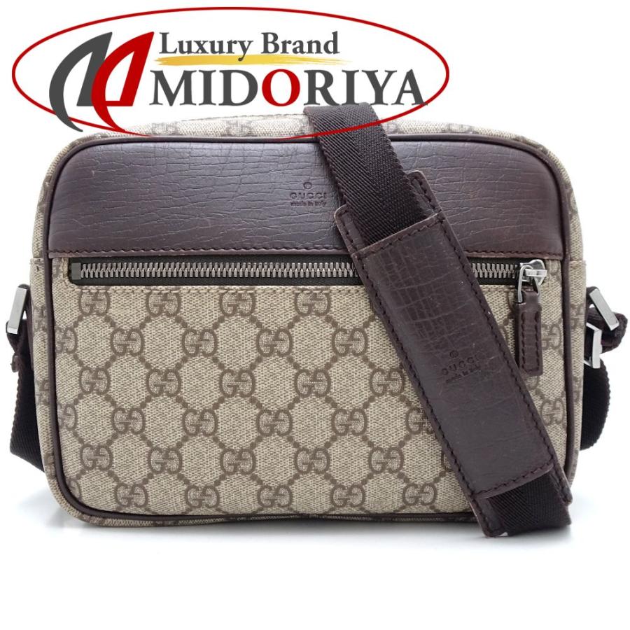 河津桜　大サイズ GUCCI（グッチ） 114291 ショルダーバッグ PVCコーティングキャンバスx