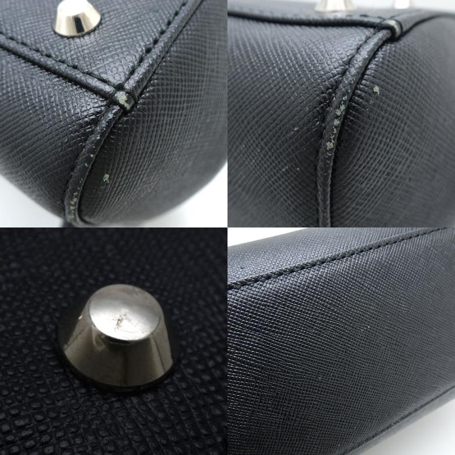 BURBERRY ハンドバッグ　黒レザー バーバリー BURBERRY ハンドバッグ 黒 レザー レディース 114